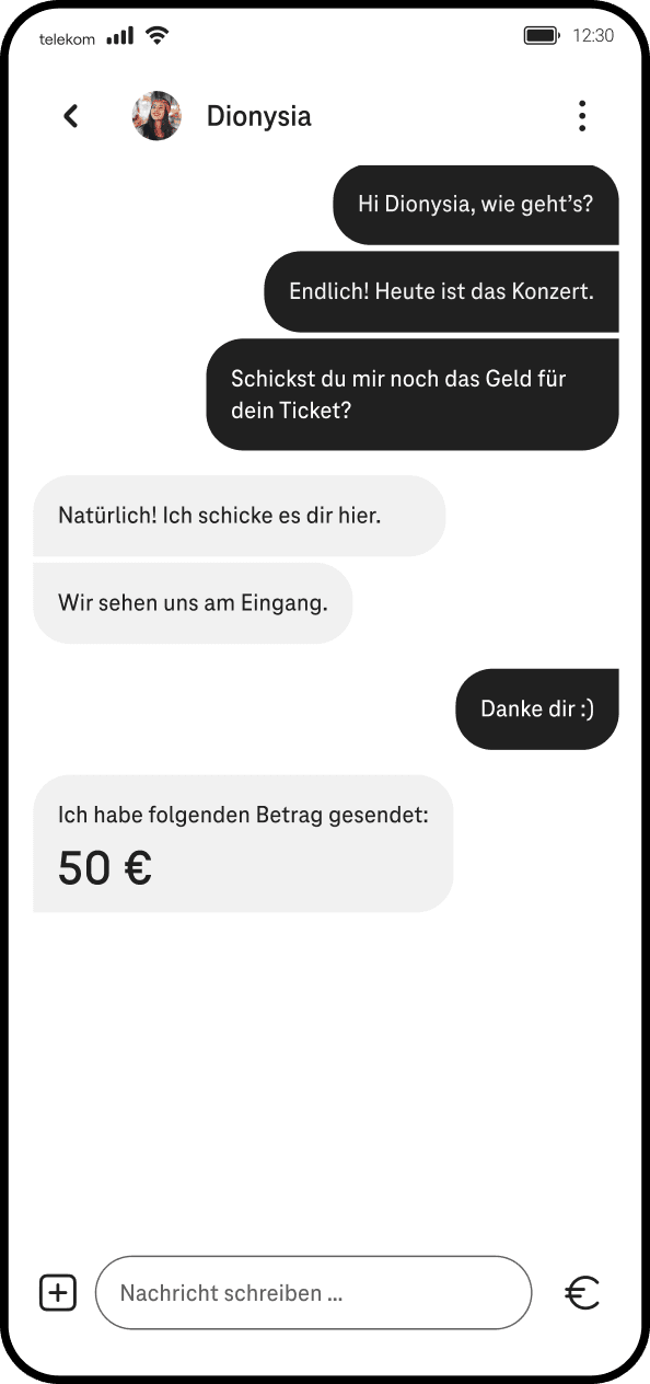 Chat & Pay Magenta Pay - Einfache Geldüberweisung