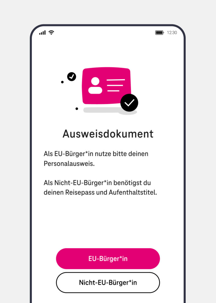 Magenta Pay Registrierungsprozess