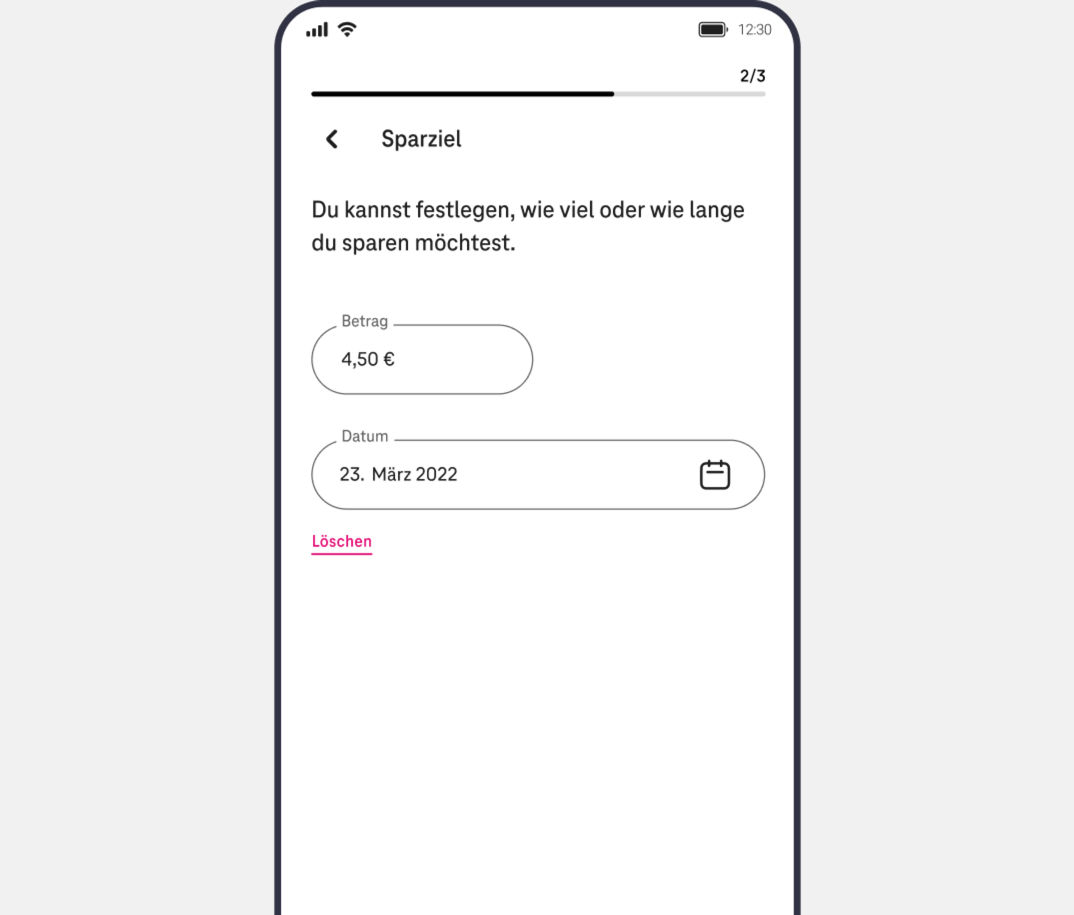 Magenta Pay piggys Schritt 3