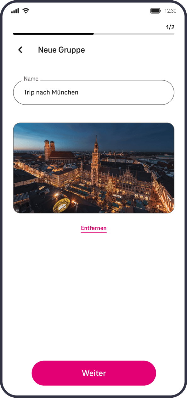 Split bill mit Magenta Pay